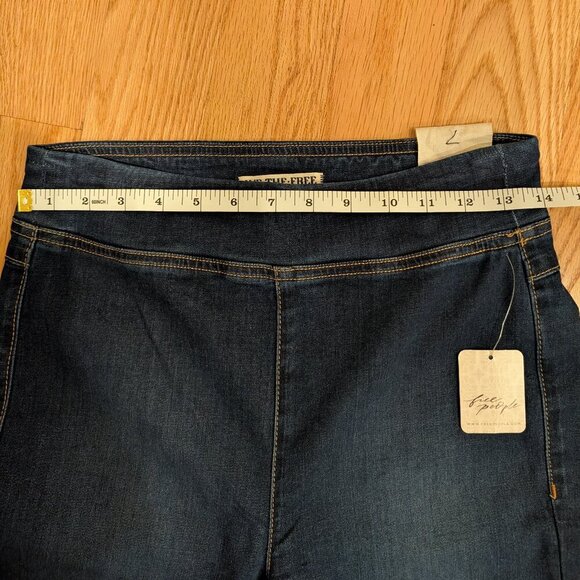 NWT Free People In My Feelings Cropped Bootcut Pull-on Jeans Sz Small Tall - Picture 10 of 10